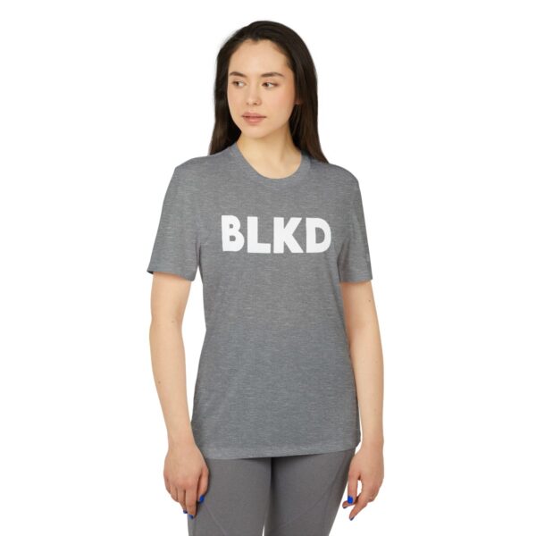 adidas® QOS BLKD Fitness Dick In My Belly Unisex Sport T-shirt - Image 4