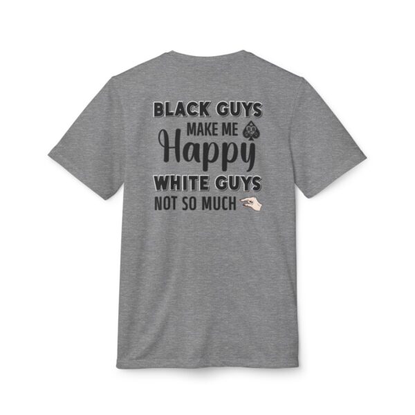 adidas® QOS BLKD Black Guys Make Me Happy Unisex Sport T-shirt - Image 21