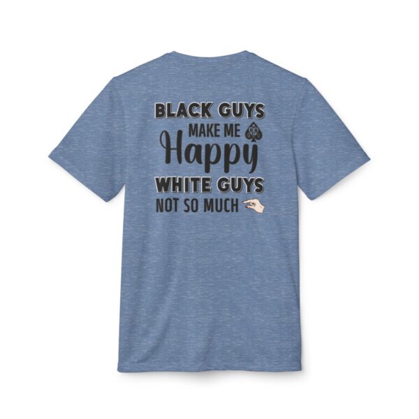 adidas® QOS BLKD Black Guys Make Me Happy Unisex Sport T-shirt - Image 33