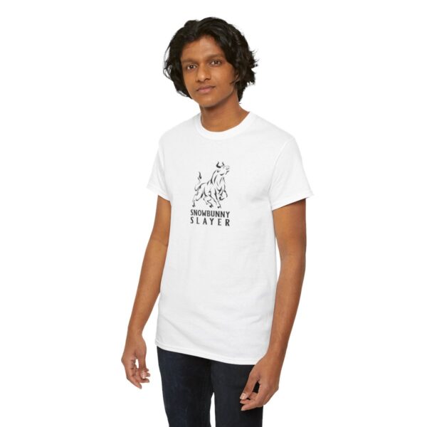 Snowbunny Slayer Black Bull Heavy Cotton Tee - Image 19