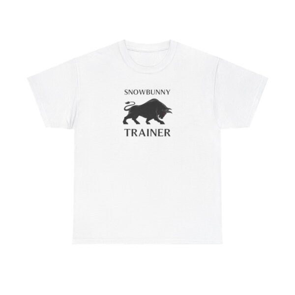 Snowbunny Trainer Black Bull Heavy Cotton Tee - Image 2