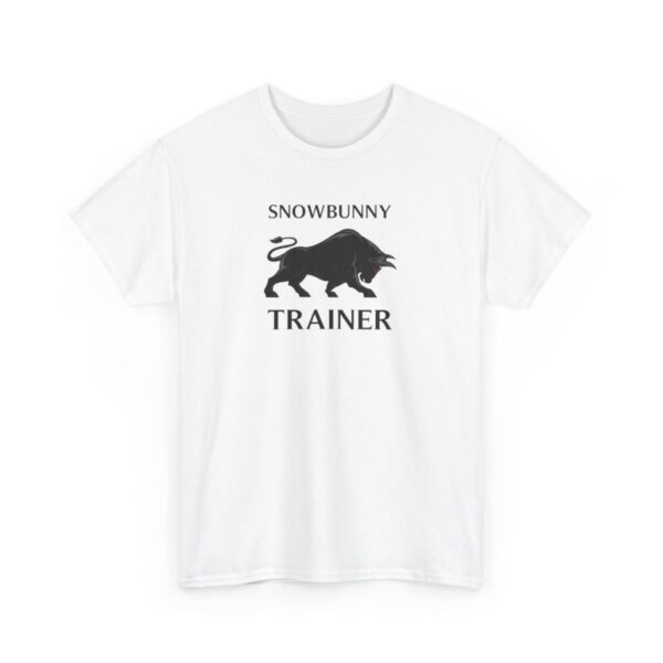 Snowbunny Trainer Black Bull Heavy Cotton Tee - Image 4