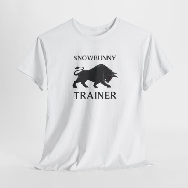 Snowbunny Trainer Black Bull Heavy Cotton Tee - Image 6