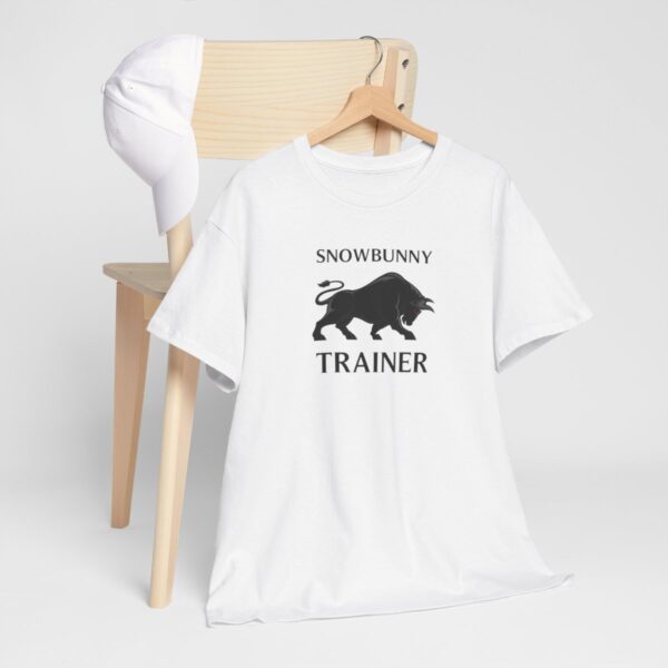 Snowbunny Trainer Black Bull Heavy Cotton Tee - Image 8