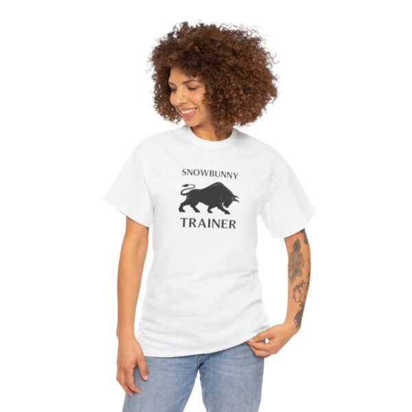 Snowbunny Trainer Black Bull Heavy Cotton Tee - Image 11