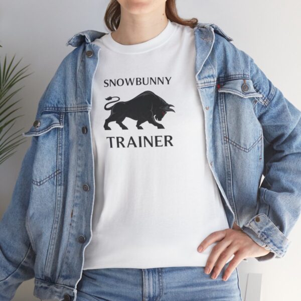 Snowbunny Trainer Black Bull Heavy Cotton Tee - Image 23