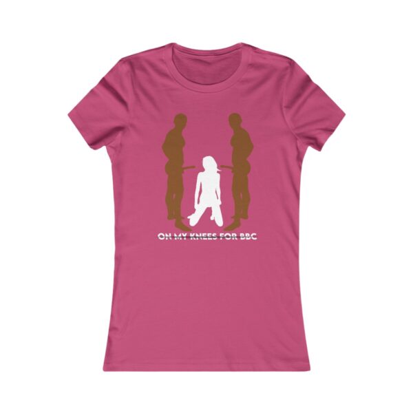 On My Knees For BBC Sliced Text Women's Favorite Tee - Image 11