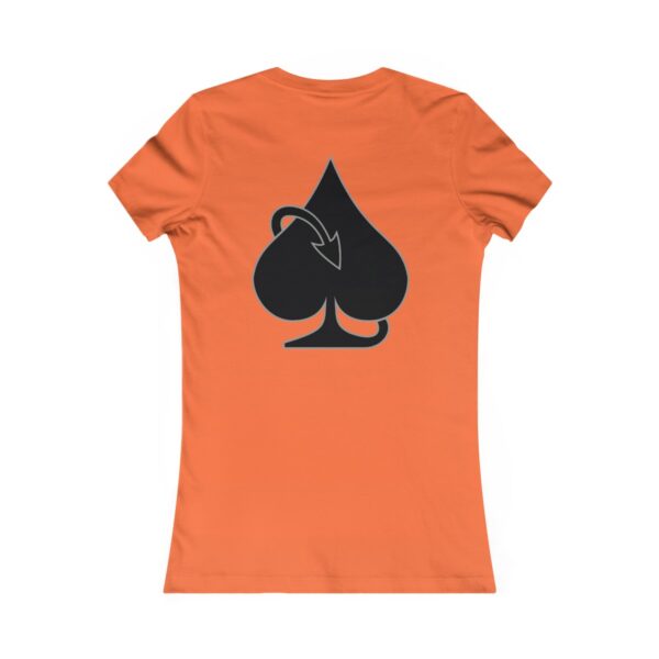 QOS Card Devil Tail Women's Favorite Tee - Image 4