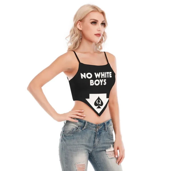 QOS BLKD No White Boys Arrow Women's Cami Tube Top - Image 4