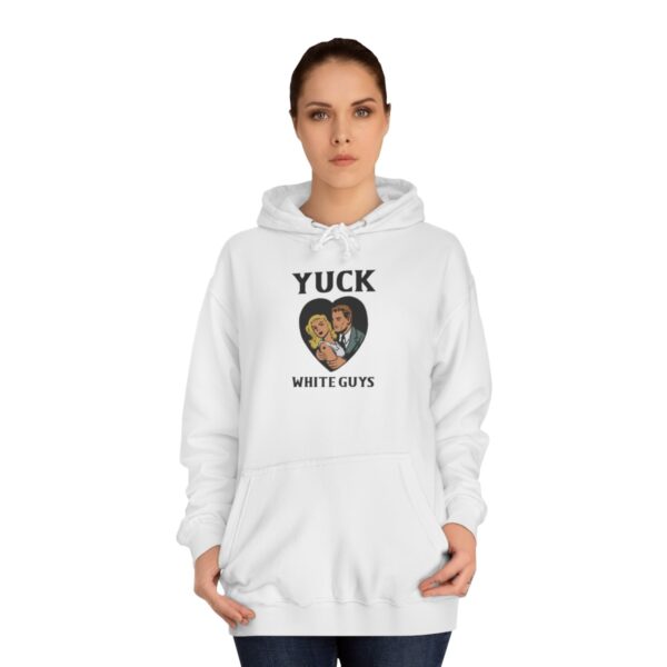 QOS BBC Yuck White Guys Unisex College Hoodie