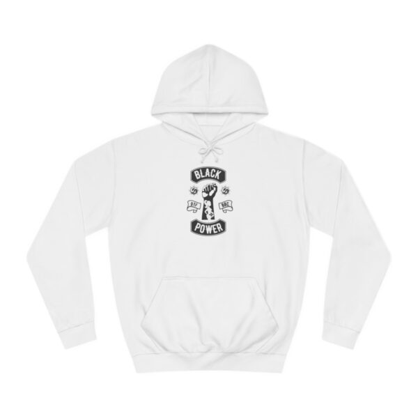 QOS Black Power BNWO DTF BBC YinYang Unisex College Hoodie - Image 2