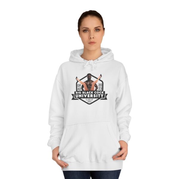 Big Black Cock University Grad 2023 Unisex College Hoodie