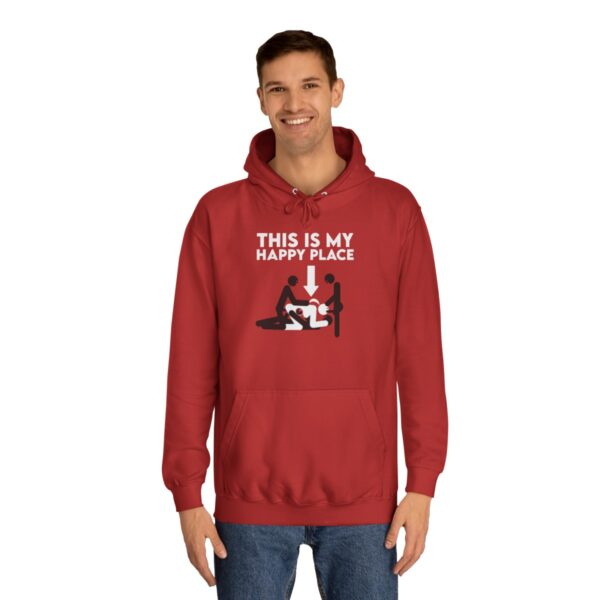 This Is My Happy Place BBC Pregnancy Hoodie Unisex College Hoodie - Image 8