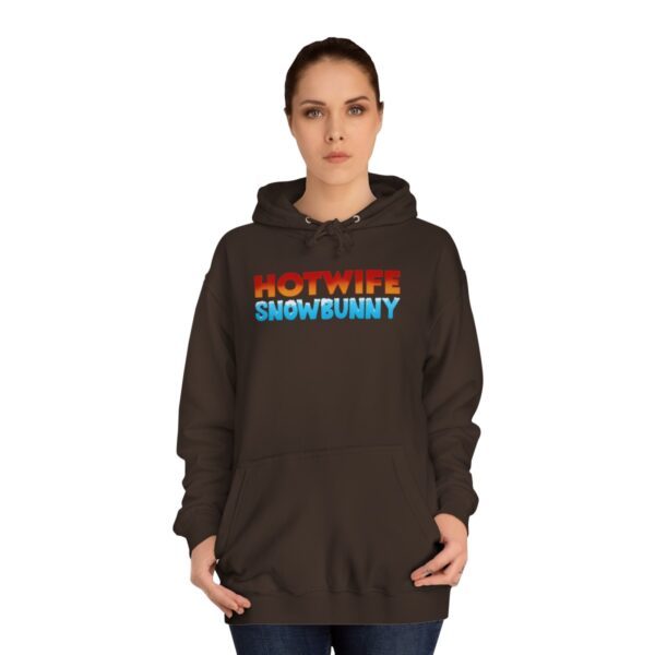 Hotwife Snowbunny College Hoodie - Image 5