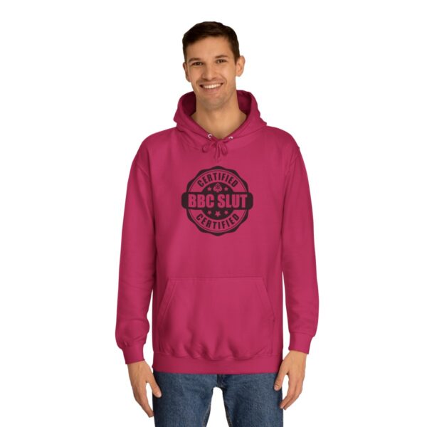 QOS BBC Certified BBC Slut Unisex College Hoodie - Image 40