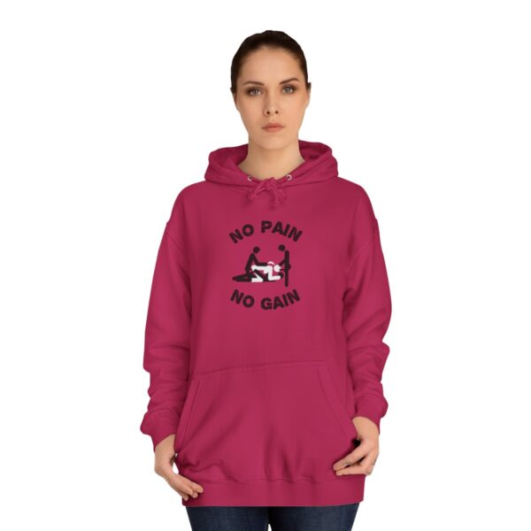 QOS BBC Gangbang No Pain No Gain Unisex College Hoodie - Image 21