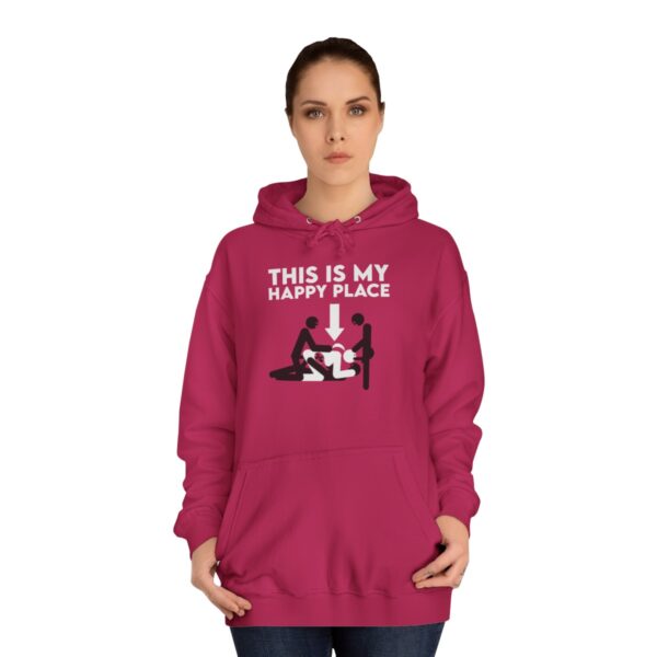 This Is My Happy Place Twin BBC Pregnancy Hoodie Unisex College Hoodie