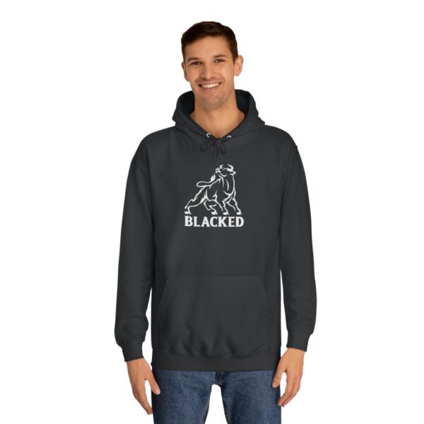 QOS BBC BLACKED Bull Unisex College Hoodie - Image 8