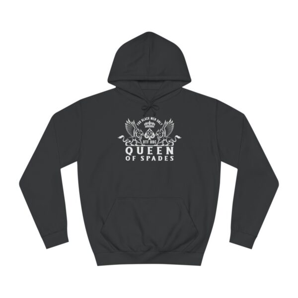 QOS BBC Royal Griffin Black Men Only Unisex College Hoodie - Image 6