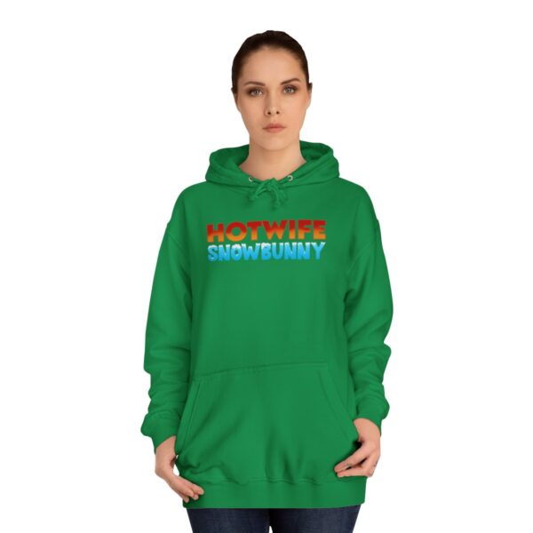 Hotwife Snowbunny College Hoodie - Image 25