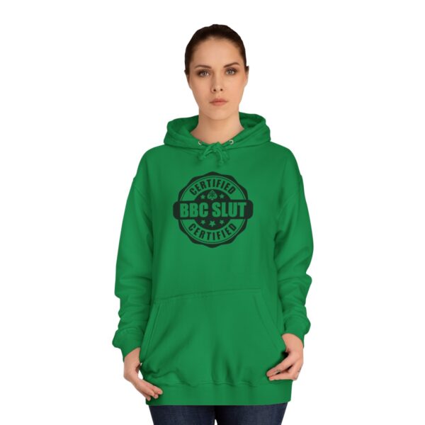 QOS BBC Certified BBC Slut Unisex College Hoodie - Image 17