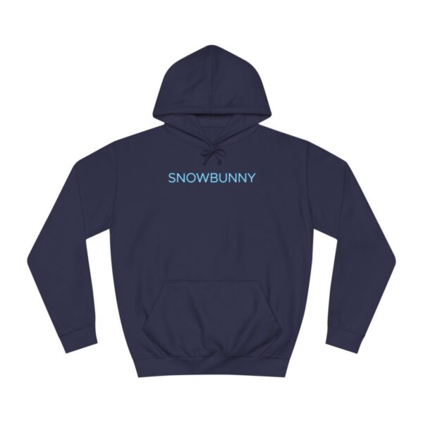 Snowbunny Glowbunny Text College Hoodie - Image 10