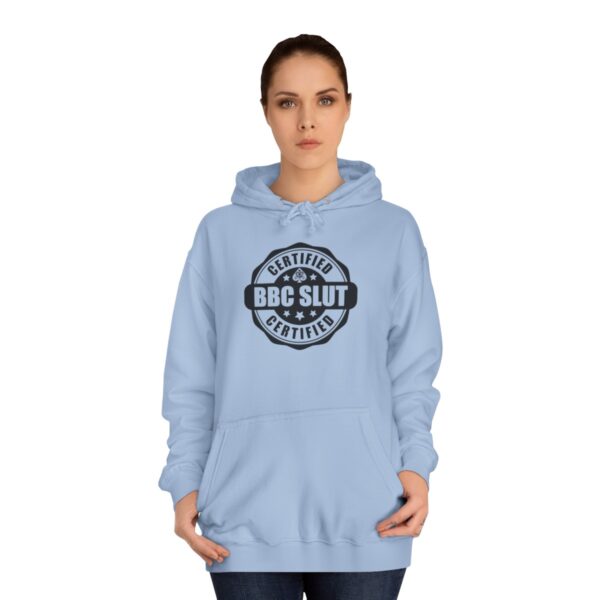 QOS BBC Certified BBC Slut Unisex College Hoodie - Image 21