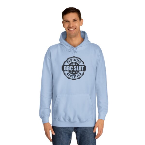 QOS BBC Certified BBC Slut Unisex College Hoodie - Image 24