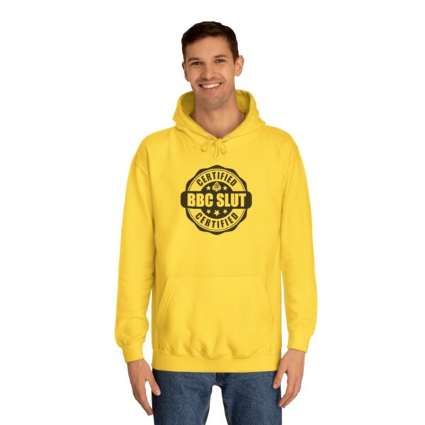 QOS BBC Certified BBC Slut Unisex College Hoodie - Image 12