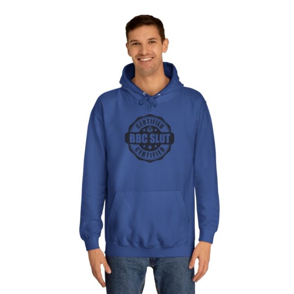 QOS BBC Certified BBC Slut Unisex College Hoodie - Image 28