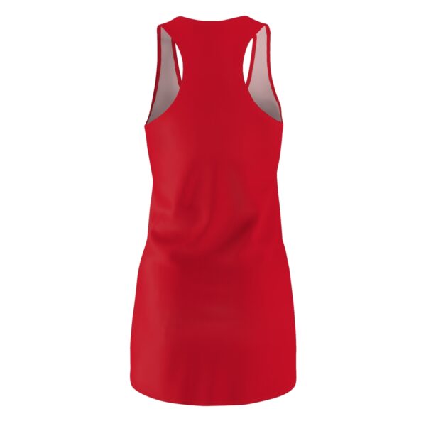 QOS Size Queen Red Women's Cut & Sew Racerback Dress - Image 3