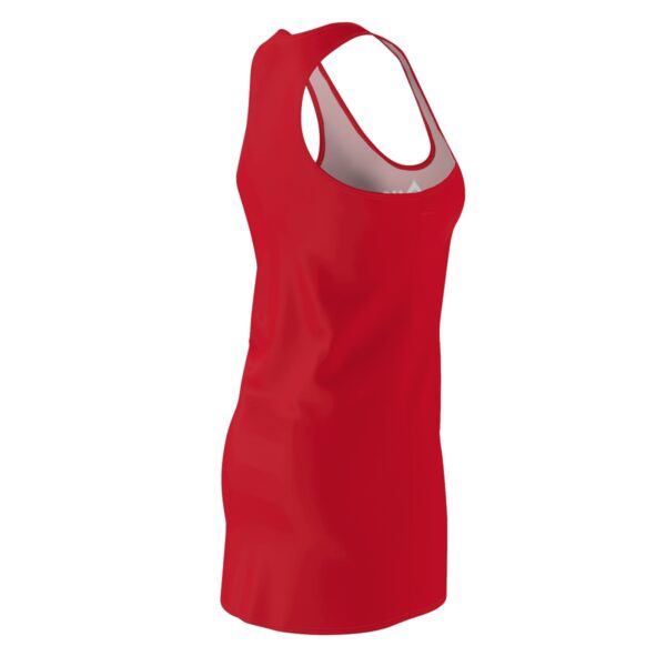 QOS Size Queen Red Women's Cut & Sew Racerback Dress - Image 5