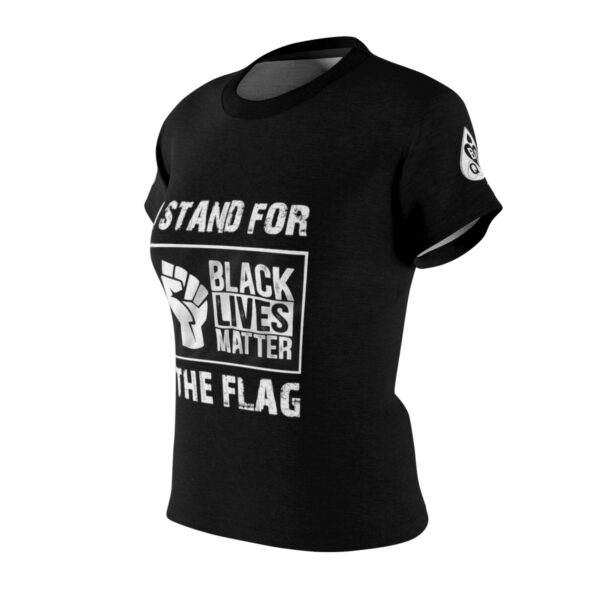 QOS I Stand For The Flag I Kneel For Black Men Women's Cut & Sew Tee - Image 3