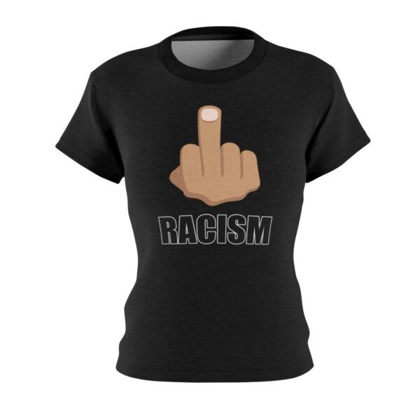 QOS Fuck Racism Breed A White Girl Women's Cut & Sew Tee - Image 2