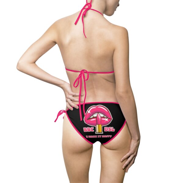 QOS BBC Dick Suck'n Lips Women's Bikini Swimsuit