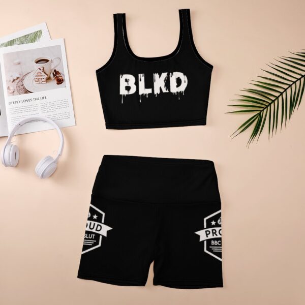 BLKD QOS Sports Bra And Biker Shorts Combo - Image 4