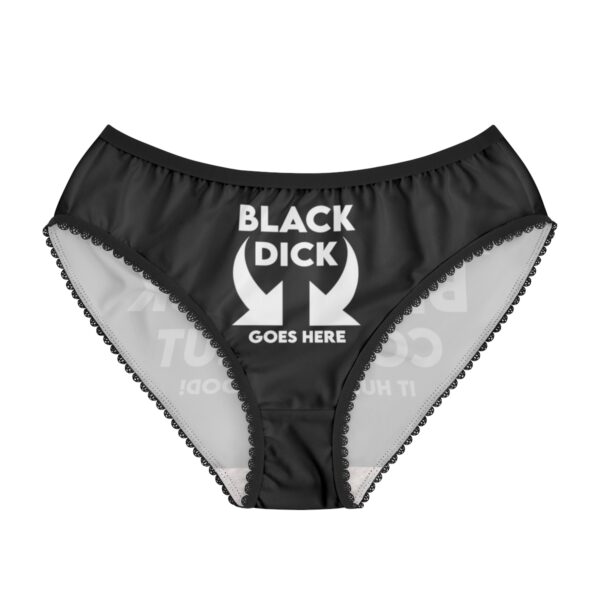 QOS PROUD BBC Slut It Hurts Soo Good Black Dick Goes Here Women's Briefs - Image 2