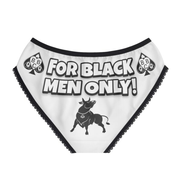 QOS No White Boys Beyond This Point Black Bull Women's Briefs - Image 3