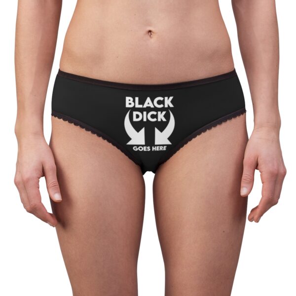 QOS PROUD BBC Slut It Hurts Soo Good Black Dick Goes Here Women's Briefs - Image 4