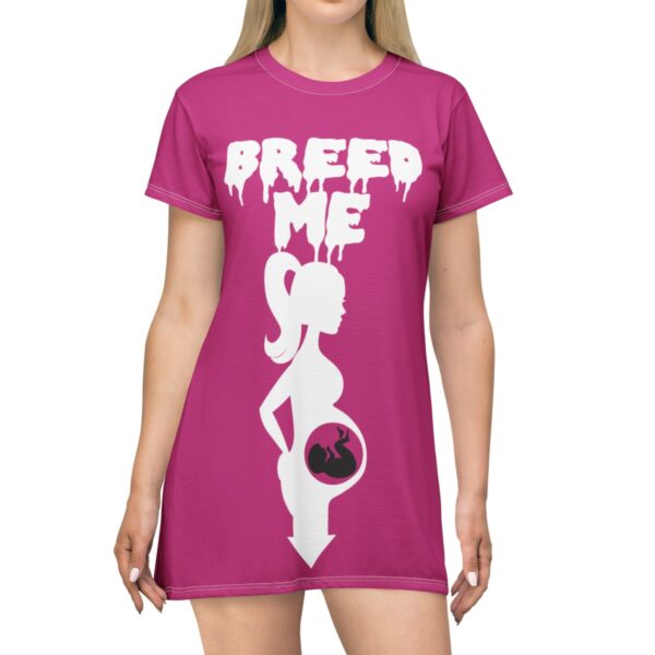 Breed Me Get In My Belly Arrow T Shirt Dress