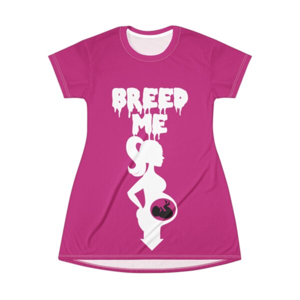 Breed Me Get In My Belly Arrow T Shirt Dress - Image 2