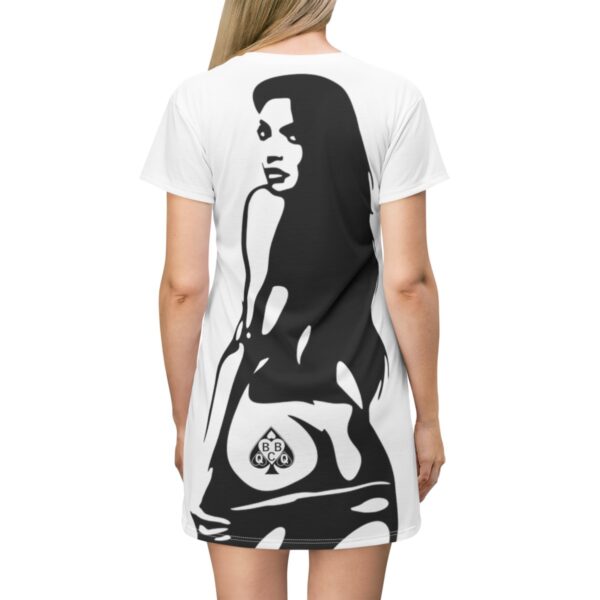 QOS BBC Ass Tattoo Stacked Text T-Shirt Dress