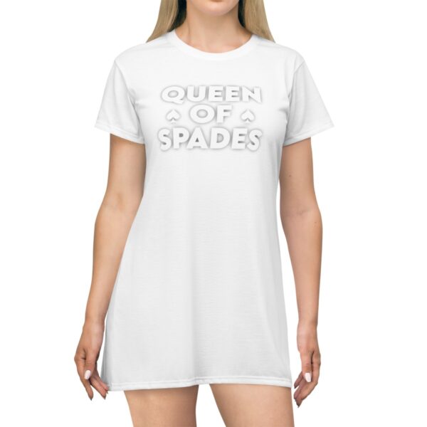 QOS BBC Ass Tattoo Stacked Text T-Shirt Dress - Image 3