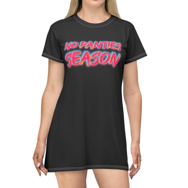 No Panties Season T-Shirt Dress