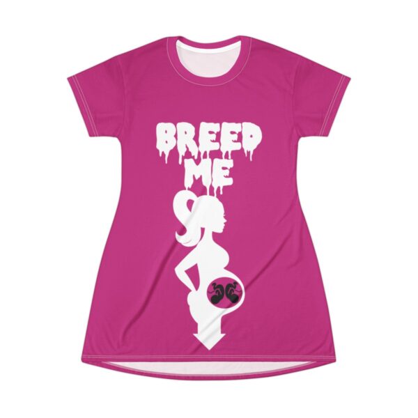 QOS Breed Me Twins Get In My Belly T Shirt Dress - Image 2