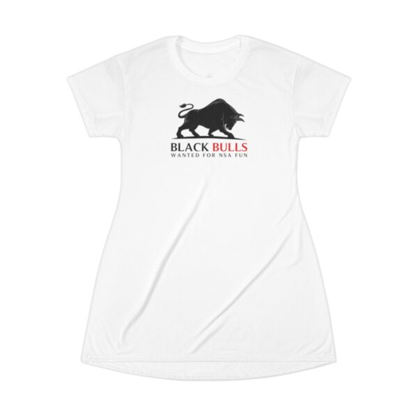 QOS BBC Black Bulls Wanted For NSA Fun T-Shirt Dress - Image 2