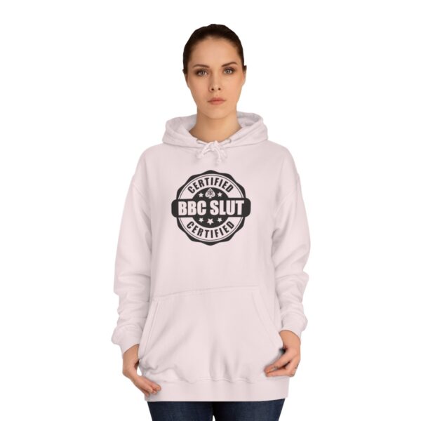 QOS BBC Certified BBC Slut Unisex College Hoodie - Image 33