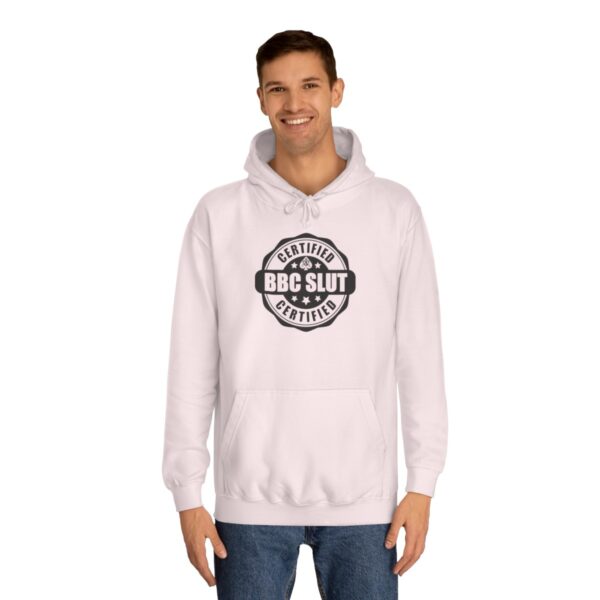 QOS BBC Certified BBC Slut Unisex College Hoodie - Image 36