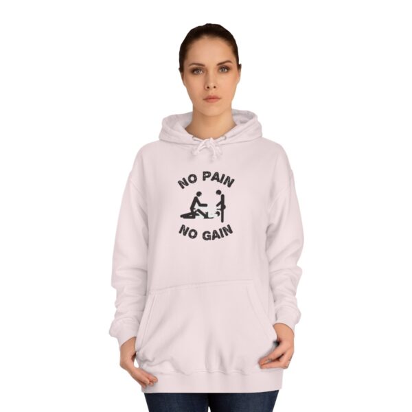 QOS BBC Gangbang No Pain No Gain Unisex College Hoodie - Image 17