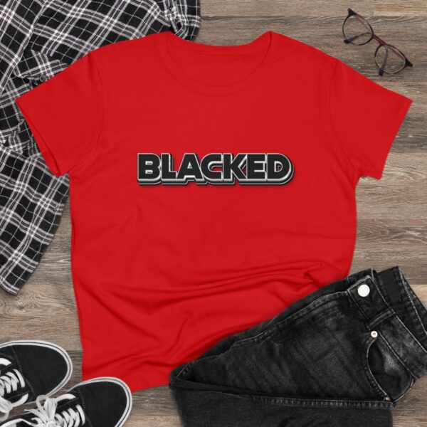 Blacked Women's Cotton Tee - Image 46